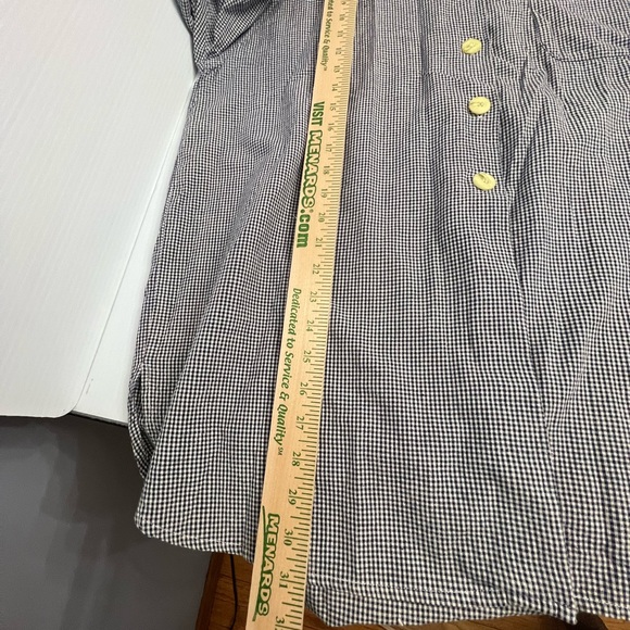 Vintage Metropolitan tunic plaid shirt size XL black/White - Picture 5 of 7
